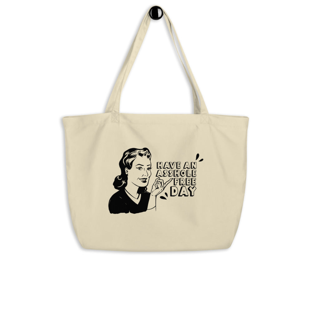 Your Point Is Large organic tote bag